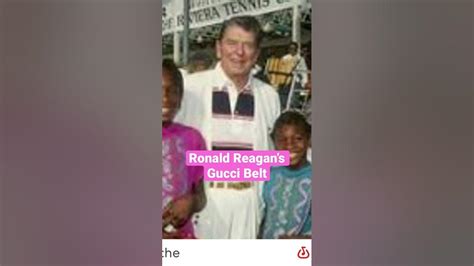 ronald reagan with gucci belt|Ronald Reagan rocking that Gucci belt. [1990] .